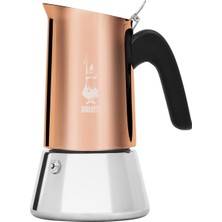 1001 Venus: 6 Cups Ocak Üstü Espresso Pişirici - 235ML - Kahverengi, Gümüş Renk - Paslanmaz Çelik