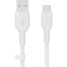 1001 Boostcharge Flex Silicone Usb-C - Usb-A Kablosu (2 M), iPad Pro, Galaxy S21, Ultra, Plus, Note 20, P