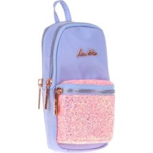 Kaukko Kalem Çantası Bright Junior Bag Taşlı-Floral Mavi K2468
