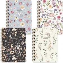 Keskin Color Defter Spiralli Sert Kapak Çiçek A5 96 Yaprak Çizgili 418943-99