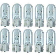 1001 W5W T10 Dipsiz Ampul 12V 5W 10 Adet