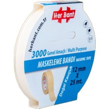 Her Bant Krepe (Maskeleme) Bandı 12 MMX25 mt 3000