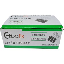 Bafix Kıskaç (Klips) Çelik 51 mm BFX-KLPS051
