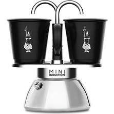 1001 Set Mini Indüksiyon: Ocak Üstü Espresso Pişirici + 2 Cups - Indüksiyon Ocak Türleri Için U
