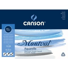 Canson Montval Sulu Boya Blok Pad Canmontv 12 Syf 18X25 300 gr