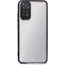 Aconcept Newface Xiaomi Redmi Note 11 Kılıf Razer Lensli Silikon - Siyah
