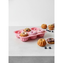 Stork 6'lı Silikon Muffin ve Cupcake Kalıbı - Yapışmaz Tek Parça Esnek Kek Kalıbı 25X16 cm
