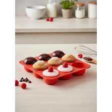 Stork 9'lu Silikon Yarım Küre Kek ve Çikolata Kalıbı - Yapışmaz, Isıya Dayanıklı Mousse ve Mini Tatlı Kalıbı