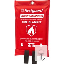 1001 Yangın Battaniyesi *askısı Ile,fire Blanket 1m X1M (40 Inch x 40 Inch)