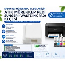Oratek Epson L3151 Uyumlu E11 Hatası Atık Mürekkep Pedi Süngeri Keçesi Waste Ink Pad Epson 103 Ecotank Yazıcı Uyumlu