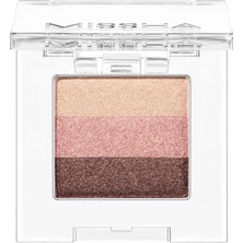 1001 Yumuşak Dokulu, Dökülme Yapmayan 3 Renkli Göz Farı Triple Shadow No.1 (Brownie Pink)
