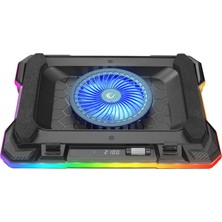 1001 Cyclone S49 Rgb Fanlı 14"-19'' LED Ekranlı Notebook Soğutucu