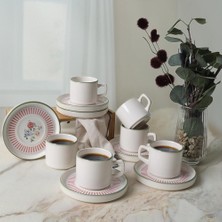 1001 Rose Line Stackable Çay Takımı 12 Parça 6 Kişilik 22910-12