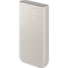 1001 20000 Mah 45 Watt Powerbank, Hızlı Şarj, Pd 2.0, 3 Çıkışlı, Kablo Dahil, Bej, 2024 Model