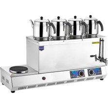 1001 K33 Model 85 Elektrikli Çay Ocağı, 58 Lt, Paslanmaz Çelik