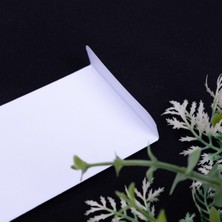 1001 Beyaz Zarf, 6X12 cm 25 Adet