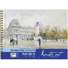 Karatis Resim Kağıdı Art 200 gr 25X35 50 Li 487001-99