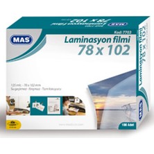 Mas Laminasyon Filmi Parlak 78X102 125 Mic 7703
