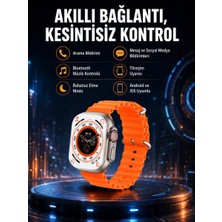 Ultra Akıllı Saat 49 mm Çift Kordonlu Arama Cevaplama Bluetooth Bağlantılı Midastech