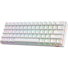1001 K530 Draconic%60 Kompakt Rgb Kablosuz, 5.0 Bluetooth Oyun Klavyesi Kahverengi Anahtarlı ve 16,8 Mil