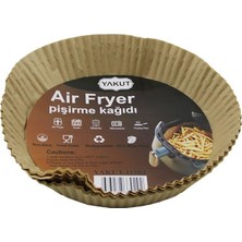 1001 YAKUT-11583 (25PCS) (Büyük=taban 19.5CM-AĞIZ:25CM) (Tabak Model) (Yuvarlak) Air Fryer Pişirme K