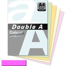 Double A Renkli Kağıt 25 Li A4 80 gr Pastel Pembe
