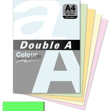 Double A Renkli Kağıt 25 Li A4 80 gr Pastel Zümrüt Yeşili