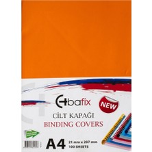 Bafix Cilt Kapağı Plastik Opak A4 160 Mıc Turuncu