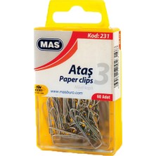 Mas Ataş Kristal Kutu Metal No:3 60 Lı 231
