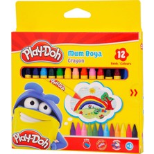 Play-Doh Mum Pastel Boya Crayon Yuvarlak 12 Renk CRN-CR004