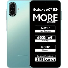 1001 Galaxy A07 5g (4gb Ram, 128GB Depolama) | 6,7 Inç Hd+ 120Hz Ekran | Mediatek Dimensity 6300 | 50MP