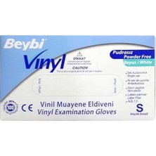 Beybi Vınyl Vinil Pudrasız Eldiven Small 100 Lü