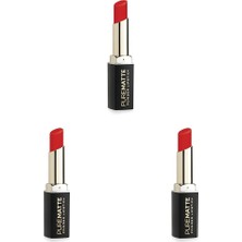 1001 Pure Matte Powder Lipstick No: 117 - Nemlendirici Pudramsı Mat Ruj (3 Paketi)