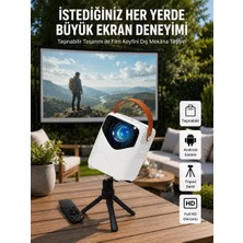 Hd Ayaklı Portatif Projeksiyon Cihazı Android Işlemcili Sinema Projektörü Midastech