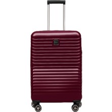 1001 Orta BOY%100 Polikarbon Valiz 1811 (Bordo)