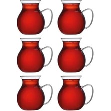1001 Keyfi Ala Borosilikat Cam Çay Bardağı Seti, 200ML, 6'lı, Termisil Kupa, Şık ve Dayanıklı (6)