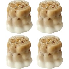 1001 Şeffaf Kabarcıklı Cam Bardak 7 Cm, Kalın Cam Mini Su, Kahve, Kola ve Meşrubat Bardağı, 4’l�