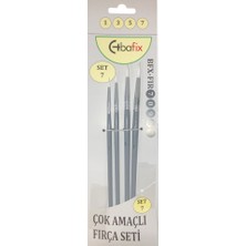 Bafix Fırça Seti Set-7 Sap Gri (1-3-5-7) 4 Lü BFX-FIR70907