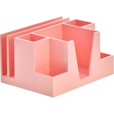 Ops Masa Seti Kalemlik-Organizer Pastel Pembe Klm 207