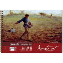 Karatis Çizim Blok Spiralli Art 120 gr A4 30 Yp 482009-99