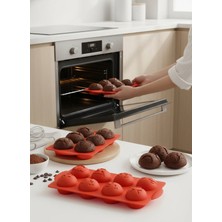 Stork 8'li Emoji Silikon Kek ve Muffin Kalıbı - Yapışmaz Çikolata, Cupcake ve Mousse Tatlı Kalıbı