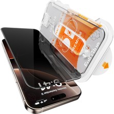 1001 iPhone 17/16 Pro Ile Uyumlu Premıum Gizlilik (Privacy) Ekran Koruyucu 45° Hayalet Görünüm, Kola