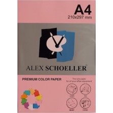 Alex Schoeller Renkli Kağıt A4 500 Lü Pembe ALX-570