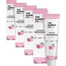 1001 Toothpaste Kids Strawberry 75 ml Çocuklar Için Çilek Aromalı Doğal Diş Macunu 75 Ml, Tatlı Ç