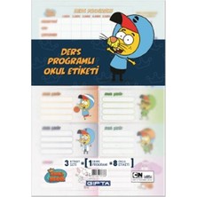 Gıpta Okul Etiketi Kral Şakir Ders Programlı 16X24-3 Yp