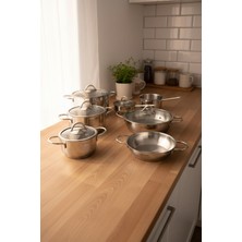 1001 Kayra 12 Parça Çelik Set