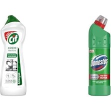1001 Krem Yeni Nesil Amonyak 750 ml X1 + Domestos Yoğun Kıvamlı Maksimum Hijyen Dağ Esintisi 750 ml x