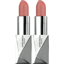 1001 Uzun Süre Kalıcı Nemlendirici Pürüzsüz Etkili Yarı Mat Ruj Satin Touch Lipstick 802 Satin Pea