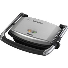 1001 Izgara ve Tost Makinesi 1911/10 - Grill Toast Machine, 1000 Watt, Yapışmaz Çizgili Plaka