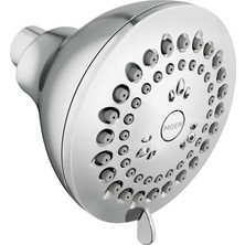1001 Adler Chrome 3,5 Inç 4 Fonksiyonlu Duş Başlığı, Çeşitli Yüksek Basınç Seçenekleri, Bası
